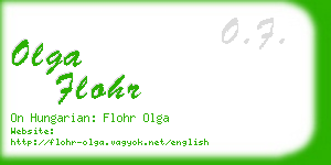 olga flohr business card